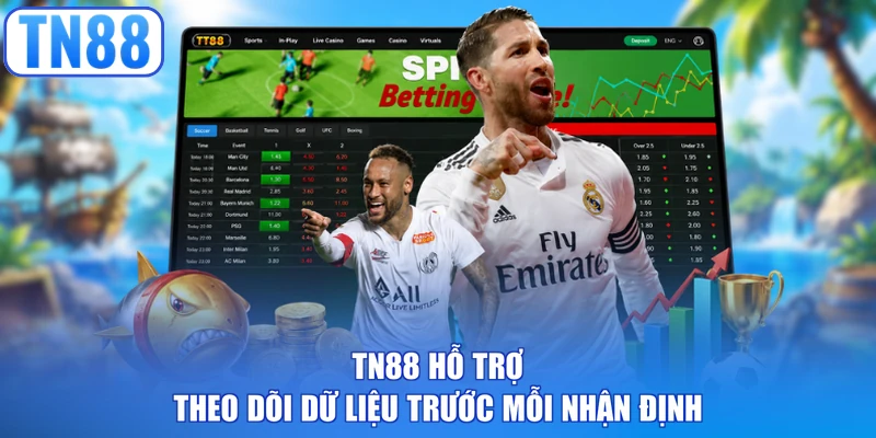 TN88 hỗ trợ theo dõi dữ liệu trước mỗi nhận định